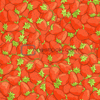 texture of juicy strawberries