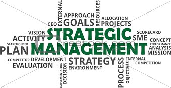 word cloud - strategic management