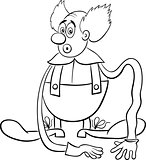 circus clown coloring page