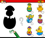 easter shadows activity game