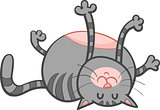 happy cat cartoon character