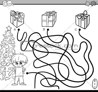 path maze task for coloring