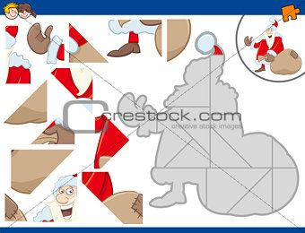 jigsaw puzzle with santa