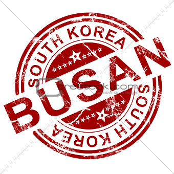 Red Busan stamp 