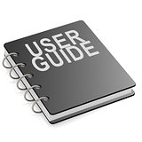 User guide book isolated