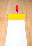 Paint roller with white copyspace