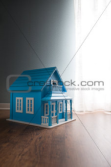 Blue model house