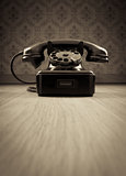 Black 1950s phone