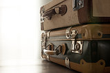 Travelling with a vintage suitcase