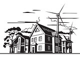country houses, alternative energy