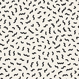 Vector Seamless Black And White Jumble Shapes Pattern