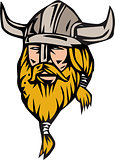 Viking Warrior Head Retro