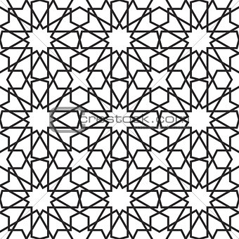 Moroccan stars seamless pattern