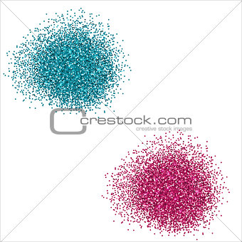 Pink and blue glitter background, shiny texture