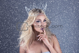 Beautiful girl with crown
