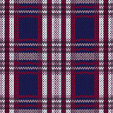 Seamless knitted pattern in contrast colors