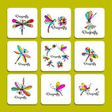 Dragonfly collection, sketch for your design