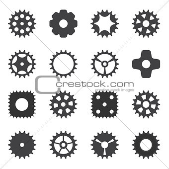 Machine Gear Wheel Cogwheel. Vector illustration. 