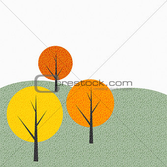 Simple Autumn Tree Background