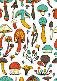 Mushrooms, seamless pattern for your design