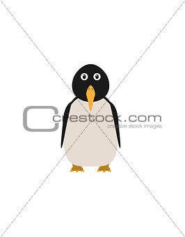 Funny penguin character