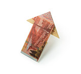 rubles arrow origami
