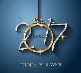 2017 Happy New Year Background for your Seasonal Flyers 