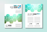 Brochure template, Flyer Design or Depliant Cover for business purposes.