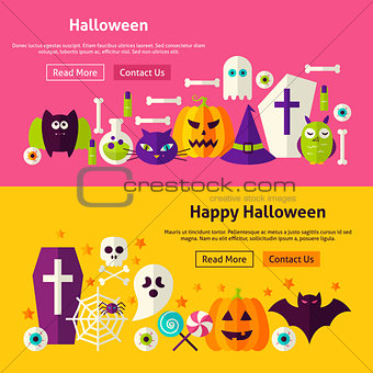 Happy Halloween Website Banners