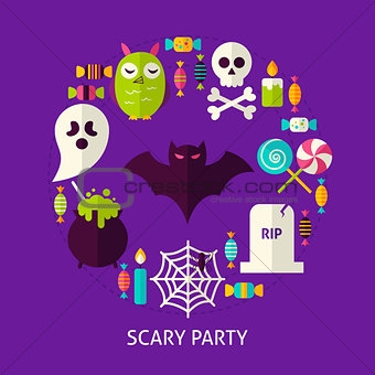 Scary Party Flat Concept