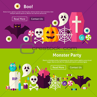 Scary Party Website Banners