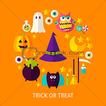Trick or Treat Flat Concept