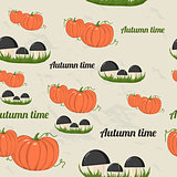 Seamless pattern with autumn elements.