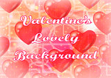 Valentine Background with Hearts