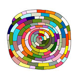 Ethnic spiral mandala, sketch for your design