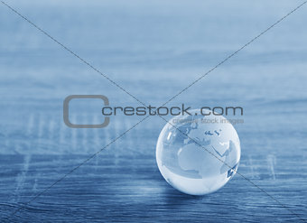 World glass sphere