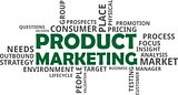 word cloud - product marketing
