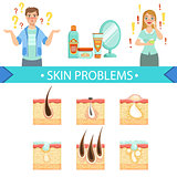 Skin Problems Infographic Medical Poster