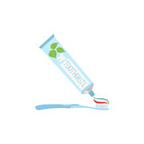 Toothpaste Sqeezed Onto Toothbrush