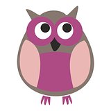 Owl vector illustration isolated on white background