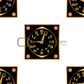 Creative texture of ornamental clock