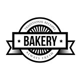 Vintage retro bakery logo badge
