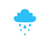 Blue Cloud Rain icon 