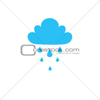Blue Cloud Rain icon 