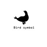 Graphic symbol of a bird