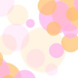 Pastel colors abstract minimal circles design