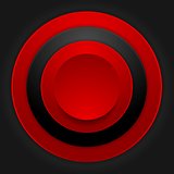 Abstract corporate red black circles design