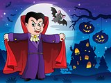 Vampire in Halloween scenery 1