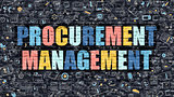 Procurement Management Concept with Doodle Design Icons.