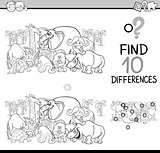 differences activity coloring page